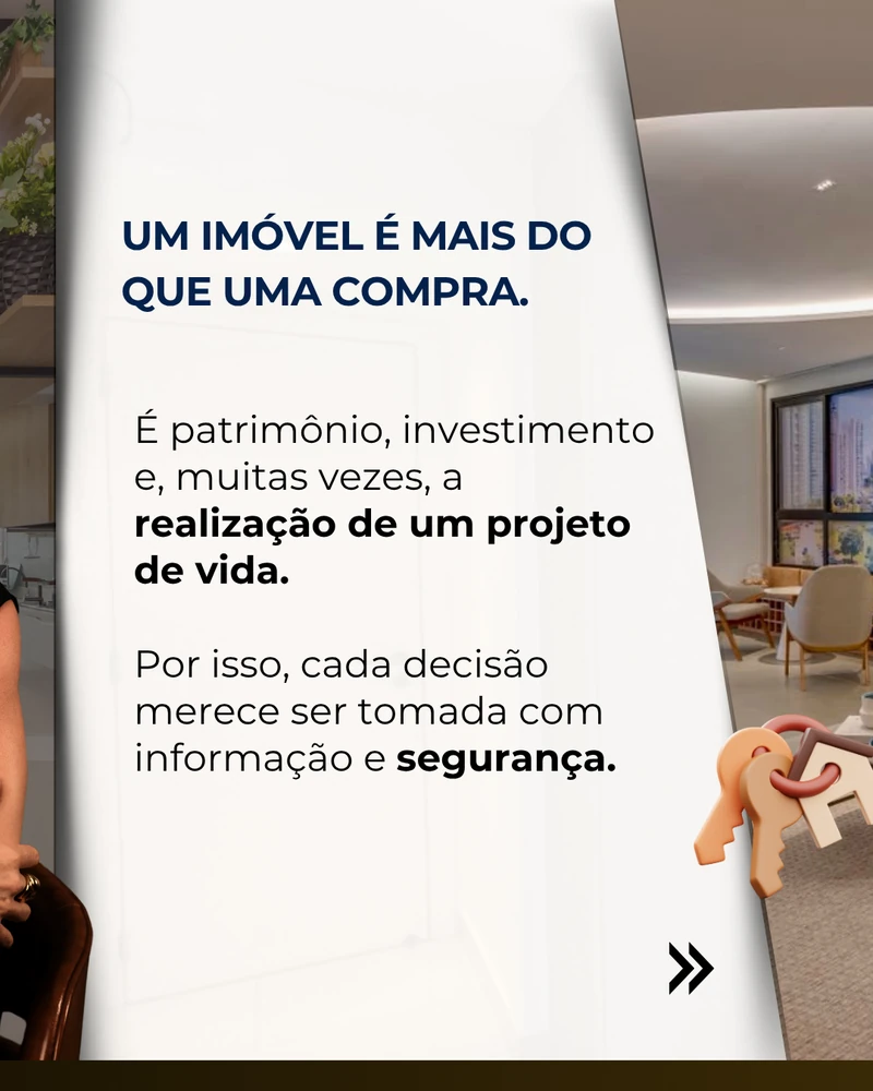 Página do carrossel de apresentação profissional