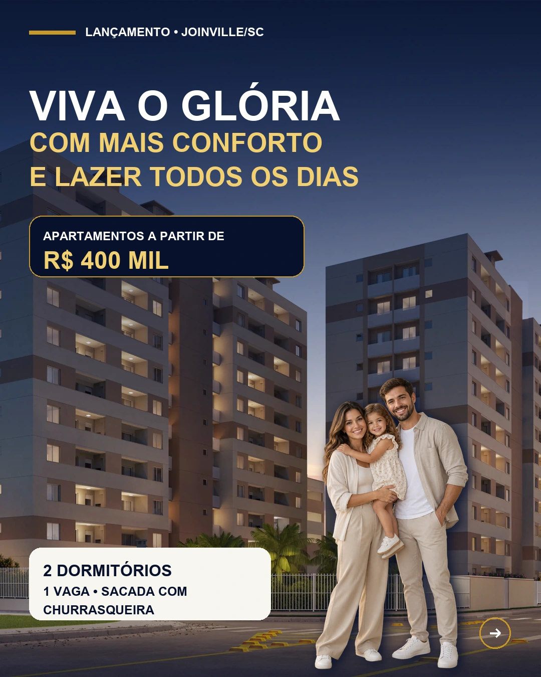 Exemplo de carrossel de lançamento
